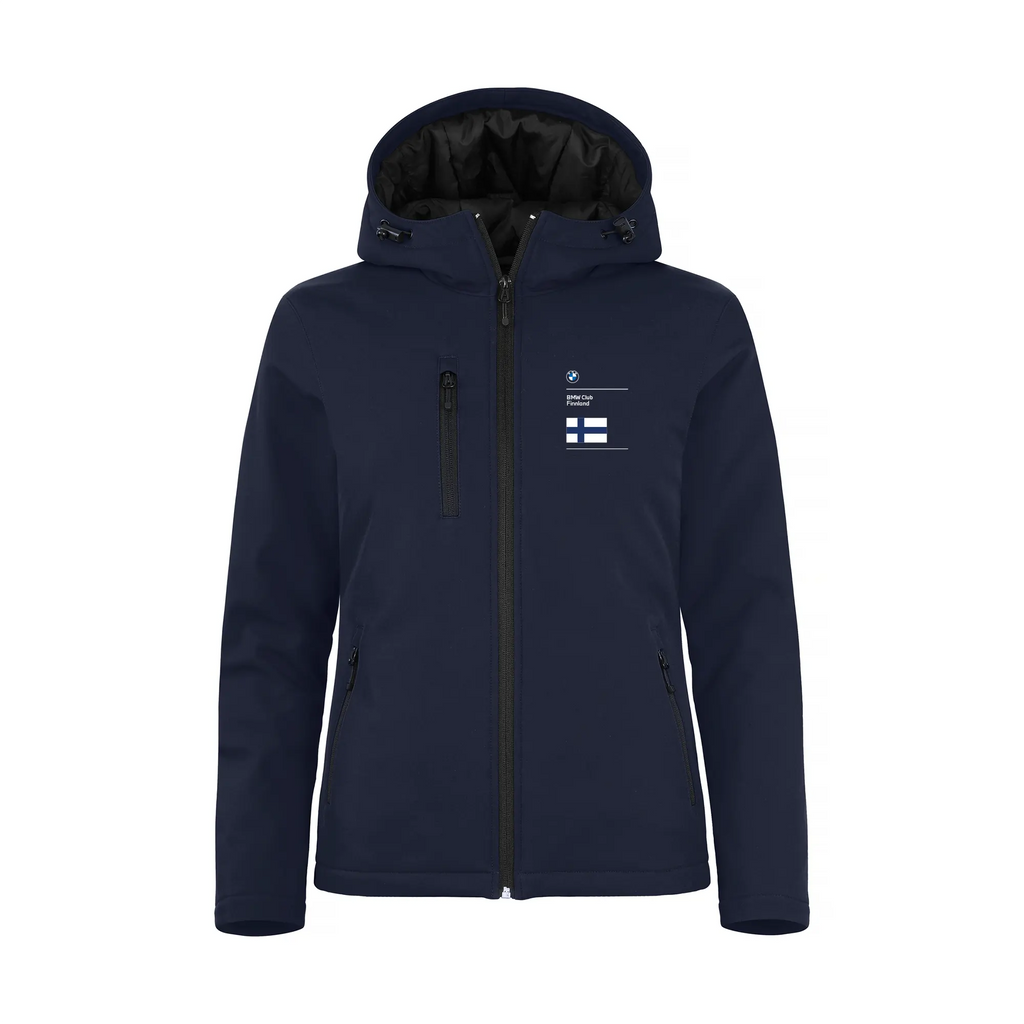 BMW Club Finnland Naisten Padded Hoody Softshell