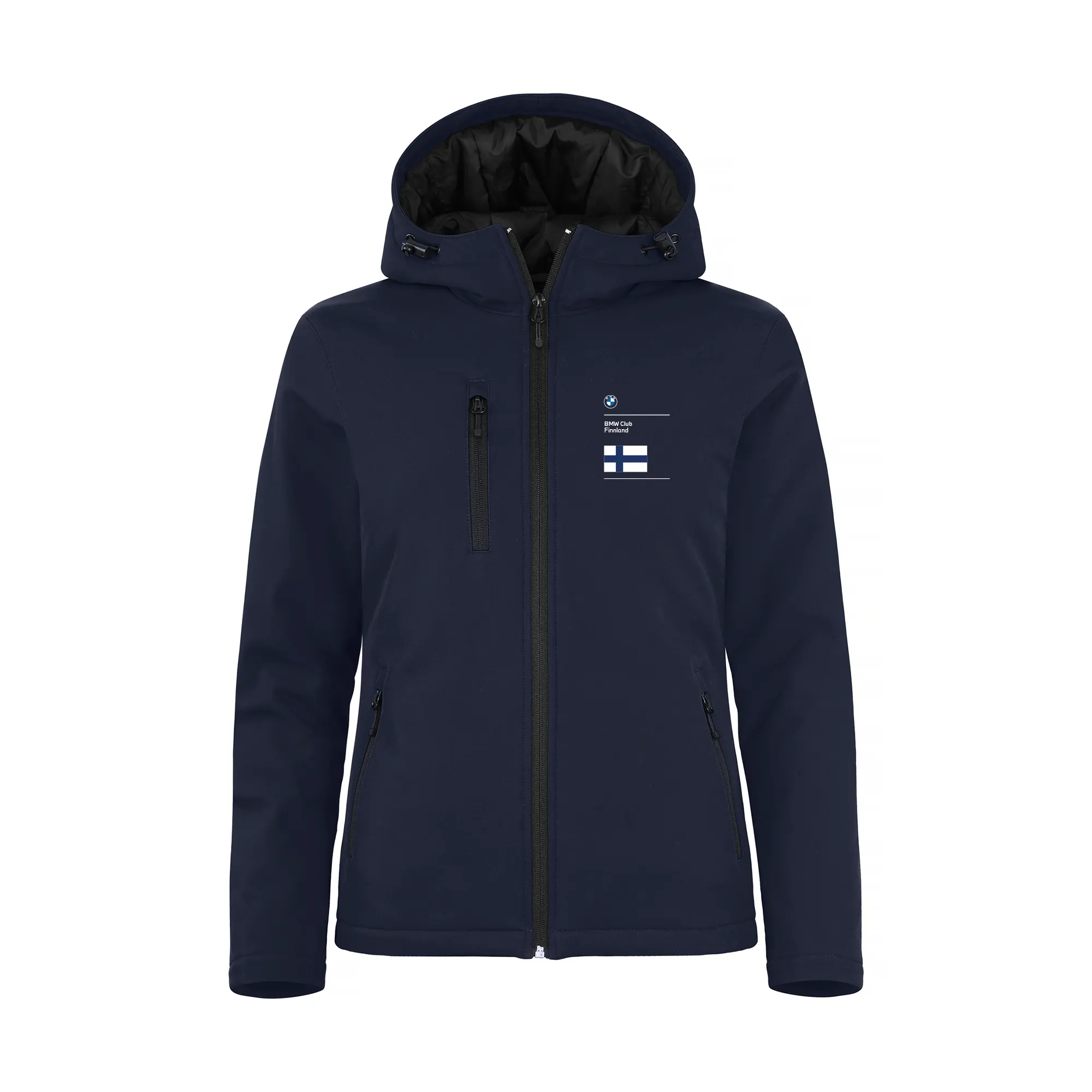 BMW Club Finnland Naisten Padded Hoody Softshell